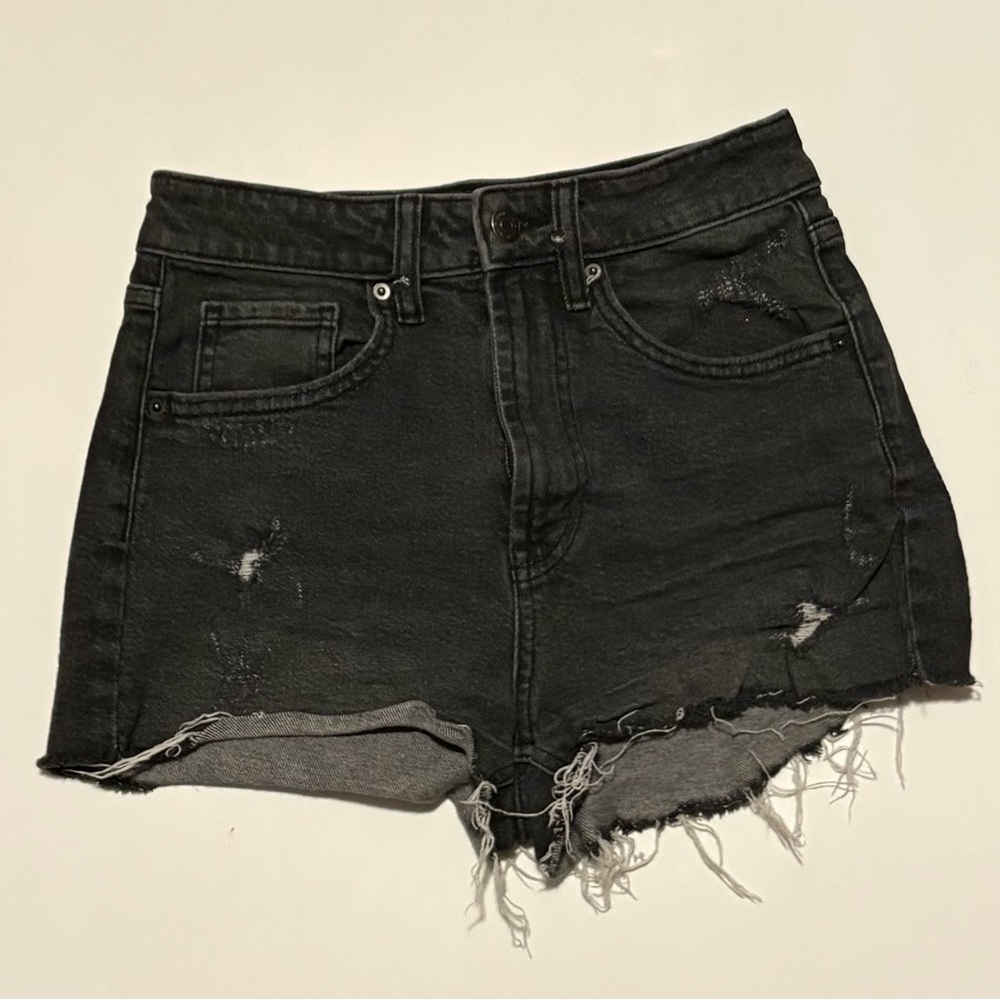 Wild Fable Black Distressed Cut Off Jean Shorts SZ. 00 XS EUC